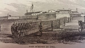 1861 sketch of the haunted Fort McHenry